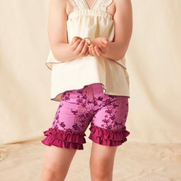 Matilda Jane Girls Littlebell Printed Shorties Size 10 Floral boho New with tag - Picture 2 of 5
